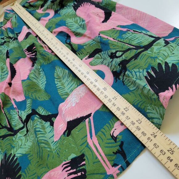 VOODOO VIXEN PINK FLAMINGO VINTAGE INSPIRED TWIRL A LINE SKIRT XS EXTRA SMALL - Picture 2 of 7